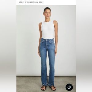Rails sunset slim boot jeans